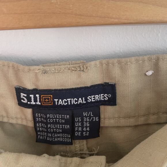 5.11 Tactical Series rip stop cargo pants sz 36/36 - Picture 5 of 7